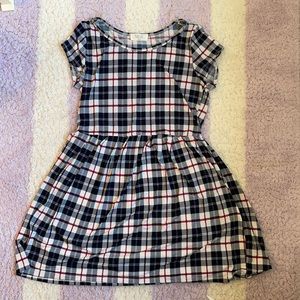 Peach love brand women’s plaid dress size L
